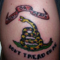 Dont Tread on Me tattoo