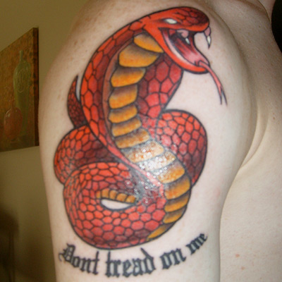 cobra snake tattoo. New rattlesnake tattoos