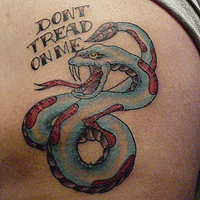 Gadsden don't tread on me tatoo