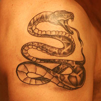 Rattlesnake tattoo