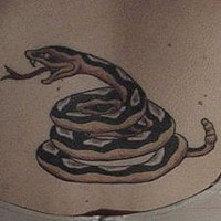 Fawn's snake tattoo